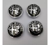 4pcs car Wheel Center Hub Cap Wheel Badge Covers, for ALFA Romeo Mito 147 156 159 166 Giulietta Mito Spider Stelvio Emblem Styling Accessories