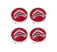 4Pcs Car Wheel Center Hub Caps Badge Tire Rim Covers For Citroen C1 C2 C3 C4 C5 C6,Replacement Auto Logo Wheel Center Cover,A-Red