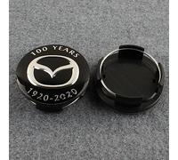 4pcs Car Wheel Center Hub Caps for Mazda 2 3 5 6 MX5 MX30 CX30 CX5 RX8 56mm, Hub Centre Caps Car Wheel Center Cap Wheel Centre Caps, Waterproof Rustproof Car Decoration Accessories,B Black
