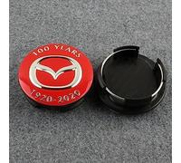 4pcs Car Wheel Center Hub Caps for Mazda 2 3 5 6 MX5 MX30 CX30 CX5 RX8 56mm, Hub Centre Caps Car Wheel Center Cap Wheel Centre Caps, Waterproof Rustproof Car Decoration Accessories,A Red
