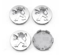 4Pcs Car Wheel Centre Cap for Peugeot 206 207 208 306 307 308 408 508 106 2008 3008 5008 60mm - ABS Badges Emblems Hub Covers Waterproof Dustproof Wheel Replacement Accessories,B Silver