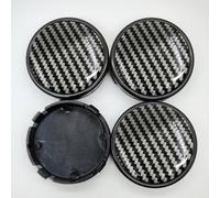 4pcs Car Wheel Centre Caps for VoIvo V40 2012-2019, Alloy Wheel Hub Caps Rim Covers, Dustproof Protective Styling Accessories,normal-carbon fiber