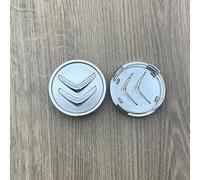 4Pcs Car Wheel Centre Hub Caps for Citroen C5 Aircross 2017-2022,Waterproof Anti Rust Automotive Wheel Hub Covers with Car Logo Emblem Styling Accessories,Silver