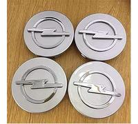4Pcs Car Wheel Centre Hub Caps for Opel GT,Waterproof Anti Rust Automotive Wheel Hub Covers with Car Logo Emblem Styling Accessories,60mm-Silver