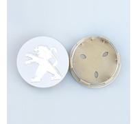 4Pcs Car Wheel Centre Hub Caps for Peugeot 208 2012-2019,Waterproof Anti Rust Automotive Wheel Hub Covers with Car Logo Emblem Styling Accessories