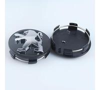4Pcs Car Wheel Centre Hub Caps for Peugeot RCZ facelift 2013,Waterproof Anti Rust Automotive Wheel Hub Covers with Car Logo Emblem Styling Accessories,Black