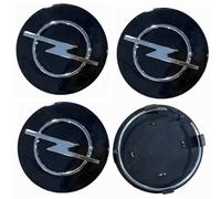 4PCS Car Wheel Hub Centre Caps for Opel Adam Antara Astra J K L Combo Corsa D E F Crossland X 64mm, Waterproof Wheel Center Disc Covers Replacement Auto Logo Hubcap,Black