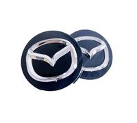 4Pcs Car Wheel Hub Covers for Mazda MX-5 Roadster 2005-2015 56mm, Wheel Centre Caps Rim Caps Waterproof Dustproof Wear-Resistant Anti-Rust Accessory,Black