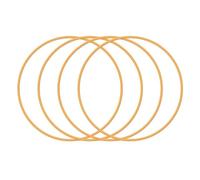 4PCS Car Wheel Rim Protector Ring, Aluminium Alloy Wheel Protection Ring, Anti-Scratch Edge Protection Decorative Sticker,Self-Adhesive, One-Piece Moulding(Easy Installation),17in,Gold