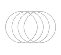 4PCS Car Wheel Rim Protector Ring, Aluminium Alloy Wheel Protection Ring, Anti-Scratch Edge Protection Decorative Sticker,Self-Adhesive, One-Piece Moulding(Easy Installation),17in,Silver