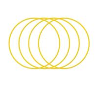 4PCS Car Wheel Rim Protector Ring, Aluminium Alloy Wheel Protection Ring, Anti-Scratch Edge Protection Decorative Sticker,Self-Adhesive, One-Piece Moulding(Easy Installation),17in,Yellow