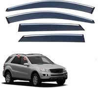 4pcs Car Wind Deflectors for Benz M Class W164 2006-2011, Side Window Sun Rain Guard Driving Comfort with Window Visors