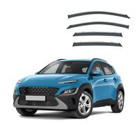4PCS Car Wind Deflectors for Hyundai Kauai MK1 2017-2022 -Side Window Rain Guards,Sunshade Visors,Noise Reduction,Weather Protection,Easy Snap-On Installation
