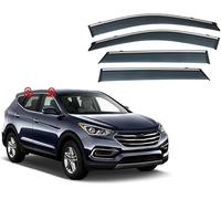 4pcs Car Wind Deflectors for Hyundai SANTA FE IX45 NC 2013-2018, Side Window Sun Rain Guard Driving Comfort with Window Visors