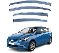 4Pcs Car Wind Deflectors for Hyundai Verna/Reina Hatchback MK1-RC 2010-2016, Car Windows Visor Rain Guards, Window Deflectors Wind Reflectors Rain Guards