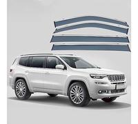 4pcs Car Wind Deflectors for Jeep Grand Commander 2018, Side Window Sun Rain Guard Driving Comfort with Window Visors