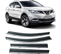 4Pcs Car Wind Deflectors for Nissan Qashqai J11 2016-2021, Wind Rain Sun Smoke Guard Deflectors Side Window Visor Sun Rain Guard Shade
