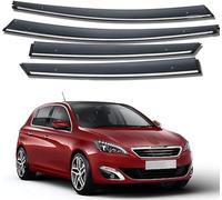 4pcs Car Wind Deflectors for Peugeot 308 2011 2012 2013 2014 2015, Side Window Sun Rain Guard Driving Comfort with Window Visors