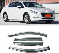 4pcs Car Wind Deflectors for Peugeot 508 2011-2013, Side Window Sun Rain Guard Driving Comfort with Window Visors