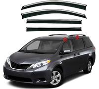 4pcs Car Wind Deflectors for Toyota Sienna XL30 2011-2020, Side Window Sun Rain Guard Driving Comfort with Window Visors