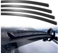 4PCS Car Windshield Wiper Blade Strips,32"Adjustable Rubber Boneless Replacement Refills,Universal Windscreen Wipers for SUV Truck Van