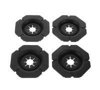 4pcs Car Wiper Hole Protective Cover Black Silicone Vehicle Accessory