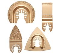 4pcs Carbide Grout Blades Set Oscillating Multitool Saw Blades for Dewalt Stanley Black Decker Bosc