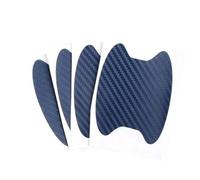 4PCS Carbon Fiber Car Door Handle Protective Film - Auto Exterior Scratch Resistant Cover, Styling Sticker for Handle Bowl & Edge Guard, Universal Fit for Most Cars(4PC Blue)