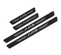4Pcs Carbon Fiber Car Door Sill Protector Strip for NIS-san Juke Leaf, Welcome Pedal Scuff Guard Non-Slip Auto Styling Decoration Sticker Accessory,Juke