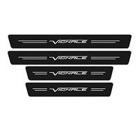 4Pcs Carbon Fiber Car Kick Plates Sticker for Fo-rd Focus Fiesta VIGNALE ST-Line, Anti-Scratch Self-Adhesive Car Door Sill Protector Threshold Edge Entry Guard Styling Accessories, VIGNALE