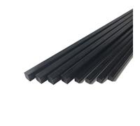 4pcs Carbon Fiber Rod, Width 5mm Pultruded Square Solid, 500mm Length Rods