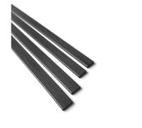 4pcs Carbon Fiber Sheets - 1mm to 20mm Width, 500mm Length Flat Carbon Fiber Strips for Custom Projects(0.5X3MM)