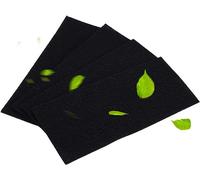 4Pcs Carbon Sponge Filter Replacement, Carbon Sponge Filter Foam Sheet Air Purifier Replacement Activated Pad Universal Active Pad for Air Purifier Air Conditioner(9.57 x 4.13 inch)