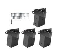 4pcs Carbon Steel Brackets Designed for Secure Assembly of Deer Stands and Ranges Including Complete Hardware Black Coated