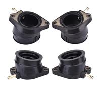 4pcs Carburetor Intake Manifold Boot Joint for Yamaha FZS600 S/R/SP for FAZER 600 1998-2003 Replace 5DM-13586-01, 5DM-13596-01