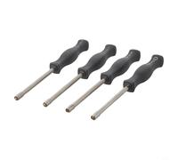 4PCS Carburetor Screwdriver Set for Precision Adjustment, Nickel Chromium Steel Manual Tool for 2-Stroke Engines, Chainsaw, Lawn Mower, Trimmer Tuning Kit