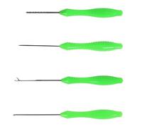 4Pcs Carp Fishing Baiting Rigs Tool Kit Set, Carp Fishing Tackle Kit, Including Hook Needle, Driller, Knot Puller