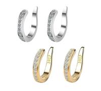 4pcs Cartilage earrings,Ear Corrector,Adjustable Pierceless Ear Cuff for Women,Gently Improve Ears Position (silver+golden)