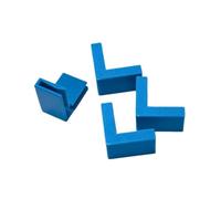 4Pcs Carton Corner Right Angle Clips, Corrugated Box Edge Reinforcement Fixing Clamps for Gluing Papers Card Making Positioning Squares Scrapbooking Tool