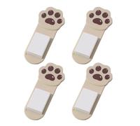 4PCS Cartoon Cats Paws Toilet Seat Handle Hygienic Toilet Lid Covers Lifter with Block for Bathroom Accessories Hygienic Seat Handle for Home Office Hotel