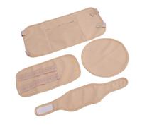 4pcs Castor Oil Pack Wrap Set for Waist Neck Chest Leg Liver Detox Adjustable Button Reusable Soft Castor Oil Packs