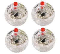 4PCS Cat Balls Ghost Hunting Motion Activated LED Cat Ball Toy 1.4 inch Plastic Light Up Interactive Toys for Indoor Small Dog Pets Balls Toys for Indoor Cats Toy Ball