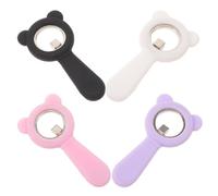 4pcs Cat Eye Nail Magnet Stick with Bear Head Handle for Beginners | Portable for Travel and Home Use, Stable Magnetic Control, Easy Angle Handling, Reduces Pulling Sensations