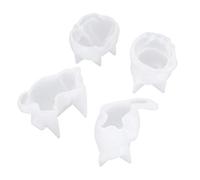 4Pcs Cat Mould Mold DIY Crystal Silicone Hand Made Animal Shaped Crafts Ornaments for Home Decor Party Favor Birthday Gift Side-Lying Sitting Touching Head Lying Cat