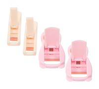 4pcs Cat Paw Eyelash Curler Set Mini Push Type ABS Makeup Tool | Safe to Use, Portable and Easy to Carry, Curling Lashes, Women Beauty Kit