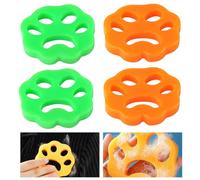 4Pcs Cat Paw Shaped Silicone Pet Hair Removers, Reusable Lint Catchers for Washing Machines, Ideal for Laundry Bedding Clothing and Home Use