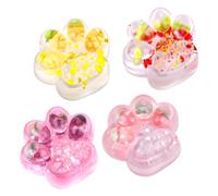 4Pcs Cat Paw Squishy, Taba Squishy Paw, Fufu Squishy Cute Fruit Cat Paw Squishy , Taba Mochi Squishies, Fufu Fidget Toys, for Kids & Adults Effective Anxiety Relief, Birthday Party Gifts