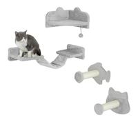 4pcs Cat Wall Shelves with Steps Ladder Jumping Platforms