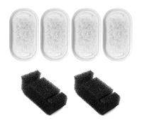 4PCS Cat Water Filter Pet Water Fountain Filters with 2 U-Shaped Sponge for Dog Cat Fountain Drinking