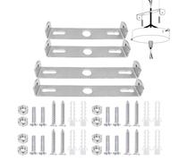 4Pcs Ceiling Light Fixture Mounting Bracket 9cm 10.5cm Stainless Steel Mounting Plates with Screws for Pendant Fixtures Secure Lighting Support for Home Office Chandelier Installation